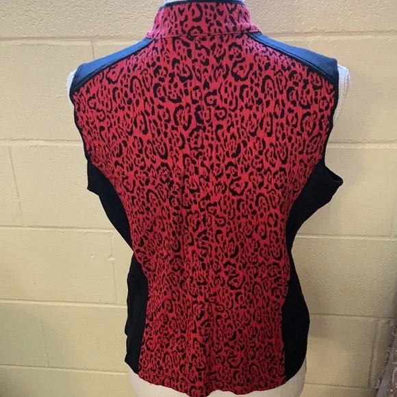 Ruby Rd. Favorites Red Leopard print vest - Picture 4 of 7